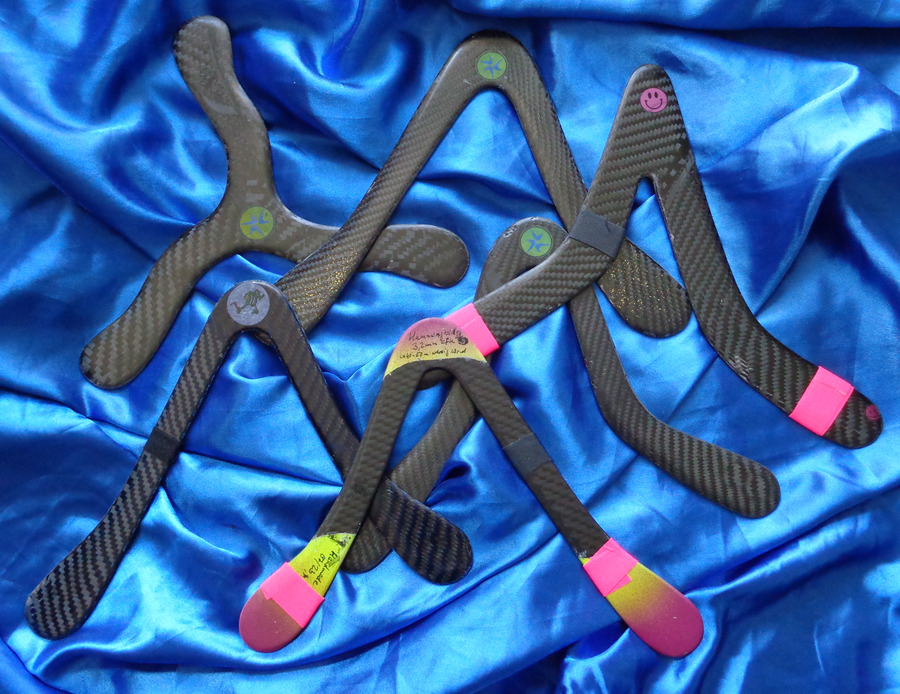 Bumerangs aus Carbon für Aussie Round Bumerangs aus Carbon für Aussie Round